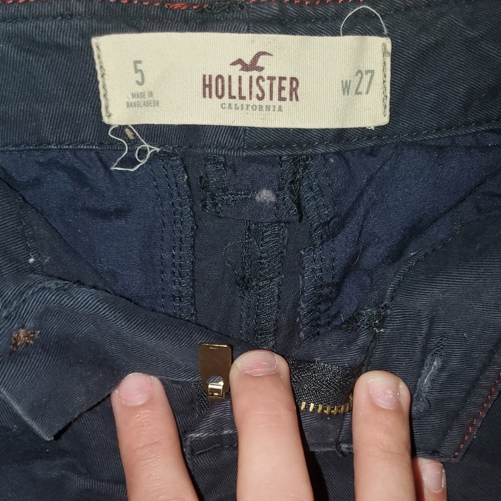 Navy Blue Juniors Hollister Shorts